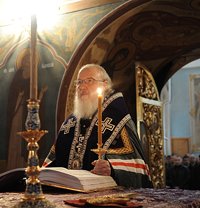 Святейший Патриарх Кирилл совершил утреню Великого четверга в московском Заиконоспасском монастыре