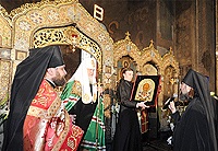Святейший Патриарх Кирилл встретился с соотечественниками на подворье Русской Православной Церкви в Софии