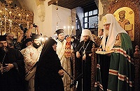 Предстоятель Русской Православной Церкви посетил монастырь святого Ираклидия