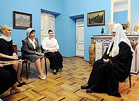 Состоялась беседа Святейшего Патриарха Кирилла с руководителями учебных заведений Смоленской епархии