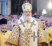 Святейший Патриарх Кирилл совершил всенощное бдение в Успенском кафедральном соборе Смоленска