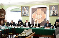 Святейший Патриарх Кирилл возглавил заседание Попечительского совета Свято-Троицкой Сергиевой лавры и Московской духовной академии