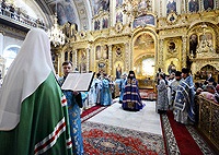 Слово Святейшего Патриарха Кирилла при вручении архиерейского жезла Преосвященному Савватию (Загребельному), епископу Тарскому и Тюкалинскому