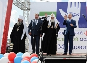 Святейший Патриарх Кирилл возглавил церемонию открытия детского православного лагеря Мордовской митрополии