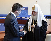 Святейший Патриарх Кирилл посетил Дальневосточный федеральный университет на острове Русском
