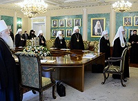 Завершилось первое заседание зимней сессии 2012-2013 гг. Священного Синода Русской Православной Церкви