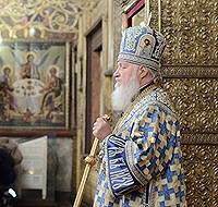 Проповедь Святейшего Патриарха Кирилла в праздник Введения во храм Пресвятой Богородицы в Успенском соборе Московского Кремля