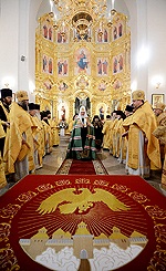 Предстоятель Русской Церкви совершил чин великого освящения Казанского собора г. Ставрополя и возглавил хиротонию архимандрита Гедеона (Губки) во епископа Георгиевского и Прасковейского