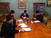 Святейший Патриарх Кирилл провел очередное заседание рабочей группы по внесению изменений в Положение о наградах Русской Православной Церкви