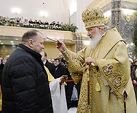 Предстоятель Русской Церкви совершил всенощное бдение в кафедральном соборе Христа Спасителя г. Калининграда