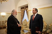 Состоялась встреча Святейшего Патриарха Кирилла с главой МЧС России В.А. Пучковым