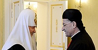Святейший Патриарх Кирилл встретился с Маронитским Патриархом Бeшарой Бутросом ар-Раи