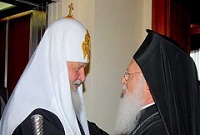 Состоялась встреча Святейшего Патриарха Кирилла со Святейшим Патриархом Константинопольским Варфоломеем