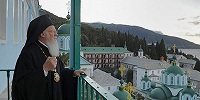Патриарх Варфоломей посетил Русский Пантелеимонов монастырь на Афоне