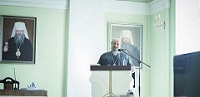 В СПбПДА с лекцией выступил епископ Афанасий (Евтич)