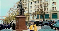 Патриарх Московский Кирилл и Патриарх Сербский Ириней освятили первый памятник Николаю II в Европе