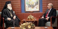 Патриарх Александрийский встретился с исполняющим обязанности главы Республики Кипр