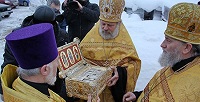 В Архангельск впервые привезли мощи со святой горы Афон