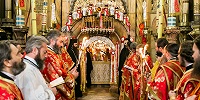 Патриарх Иерусалимский Феофил III возглавил Пасхальные богослужения в храме Гроба Господня