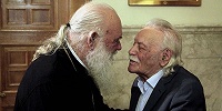 Архиепископ Афинский Иероним встретился с национальным героем Греции Манолисом Глезосом