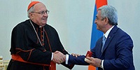 Глава Конгрегации по делам Восточных церквей встретился с президентом Армении