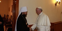 Митрополит Илларион встретился с Папой Франциском