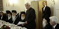 Президент Греции встретился с членами Синода Элладской Православной Церкви по случаю праздника Торжества Православия