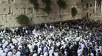 Иудеи открыли "Стену плача" в московском "Манеже"