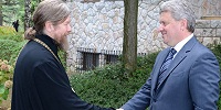 Епископ Тихон (Шевкунов) встретился с президентом Республики Македония