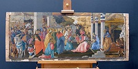 Удаление рамы с картины Боттичелли и Филиппино Липпи позволило восстановить ее изначальный колорит