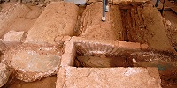Погребение воина-гота с изогнутым мечом найдено в раннехристианской базилике в Салониках