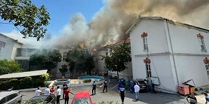 В Стамбуле в греческой больнице в Валукли произошел пожар