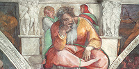 Копия «Пророка Иеремии» с плафона Сикстинской капеллы пробудила споры о ее принадлежности кисти Микеланджело