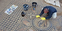 Древняя христианская мозаика из израильского Мегиддо может быть вывезена в Музей Библии в Вашингтоне