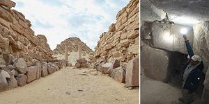 Восемь новых камер обнаружены в пирамиде фараона Сахуре в Гизе