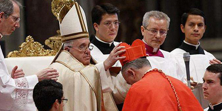 Папа Римский Франциск в ходе консистории 30 октября назначил 21 нового кардинала