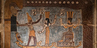 «Новогодняя» сцена обнаружена на потолке 2200-летнего древнеегипетского храма