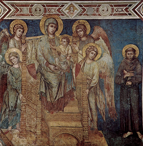 Восстановлена в первоначальном виде «Maestà» работы Чимабуэ в Нижней базилике в Ассизи