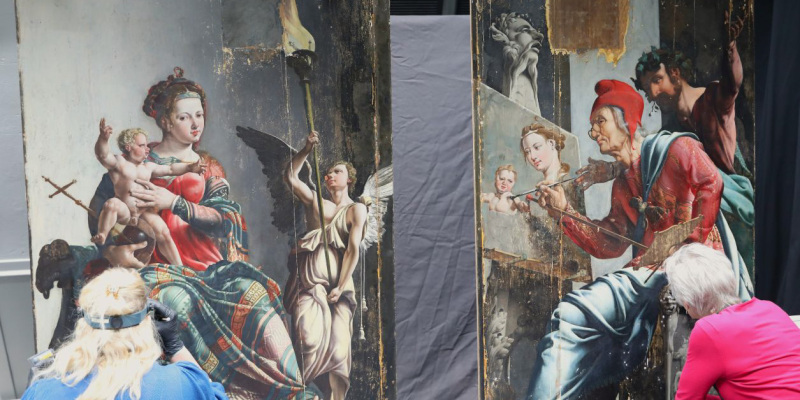 Шедевр Маартена ван Хемскерка �Святой Лука, рисующий Мадонну� будет представлен после реставрации