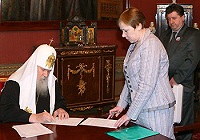 Предстоятель Русской Церкви принял участие в выборах Президента Российской Федерации и депутатов муниципальных образований