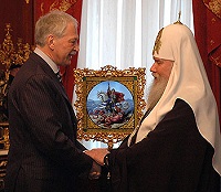 Состоялась встреча Святейшего Патриарха Алексия с Председателем Государственной Думы Федерального Собрания России Б.В.Грызловым