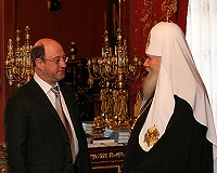 Состоялась встреча Святейшего Патриарха с заместителем председателя Государственной Думы Федерального Собрания РФ А.М.Бабаковым