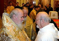 В Храме Христа Спасителя состоялась встреча Предстоятеля Русской Православной Церкви с настоятелем базилики святителя Николая Чудотворца в Бари