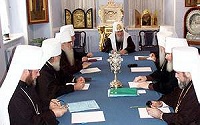 Святейший Патриарх Алексий возглавил заседание Священного Синода Русской Православной Церкви, открывшееся в Троице-Сергиевой Лавре