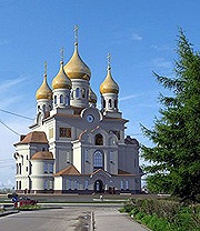Святейший Патриарх посетил место строительства нового Кафедрального собора города Архангельска