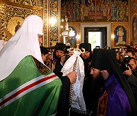 Слово Святейшего Патриарха Алексия при вручении архиерейского жезла епископу Ниспоренскому Петру