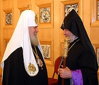 Святейший Патриарх Московский и всея Руси Алексий II встретился с Верховным Патриархом и Католикосом всех армян Гарегином II