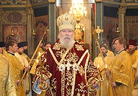 Святейший Патриарх Алексий совершил Божественную литургию в Софийском соборе г.Вологды