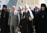 Святейший Патриарх Алексий посетил Спасо-Прилуцкий монастырь