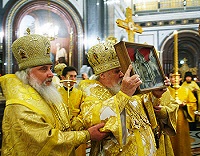Накануне дня памяти святителя Филарета Московского Святейший Патриарх совершил Всенощное бдение в Храме Христа Спасителя
